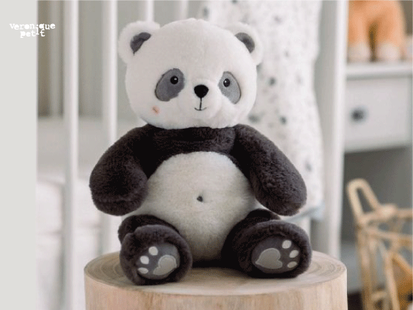 Dessin textile : panda par Véronique Petit