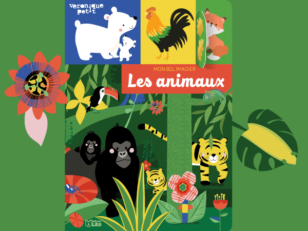 Dessin textile : Les animaux par Véronique Petit